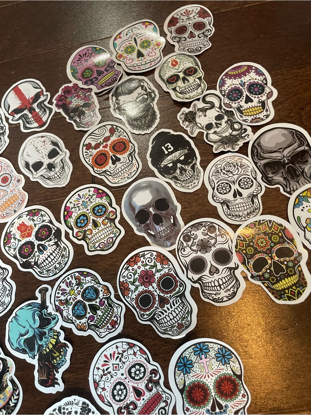Day of the Dead Sugar Skull Sticker Pack โ Multi pack 2 for $15